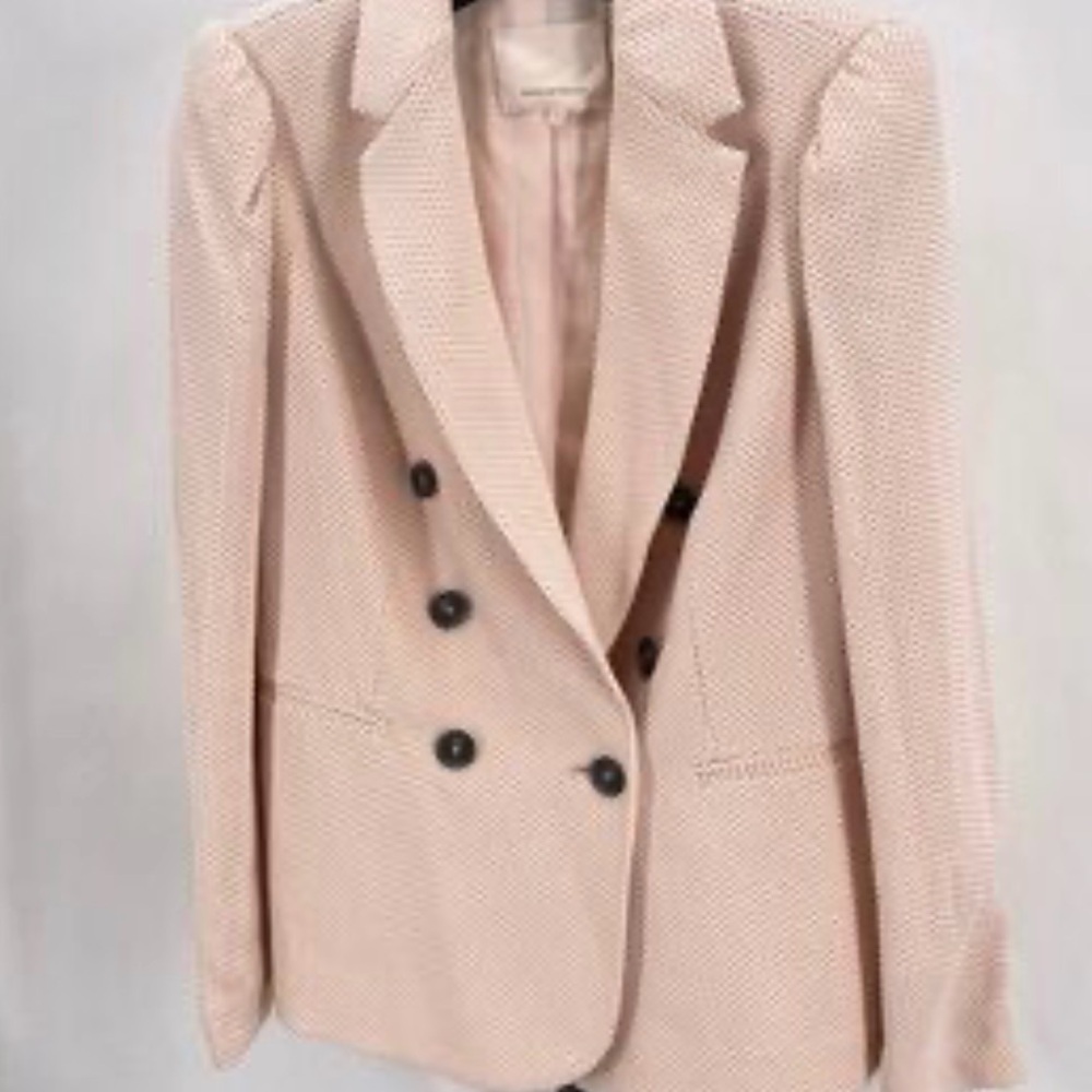 Rebecca Taylor Light Cream Double-Breasted Blazer - Picture 5 of 8